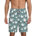 thumbnail image 1 of Sikiie Funny Chicken Mens Pajama Shorts, Lightweight Lounge Pant with Pockets Soft Sleep Pj Shorts for MenXX-Large, 1 of 6