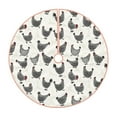 thumbnail image 1 of Sikiie Funny Chicken Nativity Christmas Tree Skirt, Jesus Christian Winter Holiday Tree Mat Decoration(30-48IN)36", 1 of 6