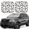 thumbnail image 1 of Sikiie Funny Chicken Print Foldable Car Windshield Sun Visor, Car Window Sunshade Suitable for Sedan, SUV and Truck Car Accessories-Small, 1 of 6