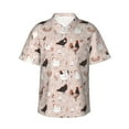 thumbnail image 1 of Sikiie Funny Chicken Print Men's Hawaiian Shirt, Summer Beach Button Pocket Short Sleeve T-Shirt,Medium, 1 of 7