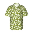 thumbnail image 1 of Sikiie Funny Chicken Print Men's Hawaiian Shirt, Summer Beach Button Pocket Short Sleeve T-Shirt,Small, 1 of 7