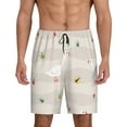 thumbnail image 1 of Sikiie Funny Goose1 Mens Pajama Shorts, Lightweight Lounge Pant with Pockets Soft Sleep Pj Shorts for MenXX-Large, 1 of 6