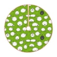 thumbnail image 1 of Sikiie Funny Sheep Doing Yoga Nativity Christmas Tree Skirt, Jesus Christian Winter Holiday Tree Mat Decoration(30-48IN)48", 1 of 6