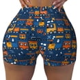 thumbnail image 1 of Sikiie Funny Steam Train Print Workout Shorts Women Scrunch Butt Gym Shorts Seamless High Waist Tummy Control Yoga Biker Athletic Shorts, 1 of 5