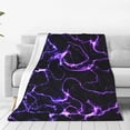 thumbnail image 1 of Sikiie Galaxy Lightning Ultra-Soft Micro flannel Blanket Luxury All Seasons Warm Blanket for Bedding Sofa and Travel (4 sizes)-80"x60", 1 of 7