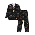 thumbnail image 1 of Sikiie Galaxy Mens Pajama Set, Soft Warm Long Sleeve Sleepwear, Cozy Button-Down Pjs for Men-Small, 1 of 7