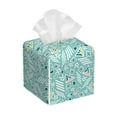 thumbnail image 1 of Sikiie Geometric Elements Leather Tissue Box Cover Square, tissue box holder, Tissue Box with Bottom Belt-5.2”x5.2”x5.2”, 1 of 7