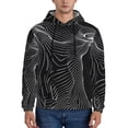 thumbnail image 1 of Sikiie Geometric Lines Dog Art Men's Hoodie, Essentials Hoodie, Sweatshirt, Pullover Hooded Sweatshirt for Men-X-Large, 1 of 7