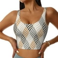 thumbnail image 1 of Sikiie Geometric Print Strappy Sports Bra for Women Padded Push Up Sports Bra Athletic Running Sports Bra Workout Bra Yoga Bra, 1 of 5