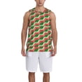 thumbnail image 1 of Sikiie Geometric Watermelon Basketball Jersey Reversible Men's Mesh Athletic Sports Shirts Training Practice S-4XLLarge, 1 of 6
