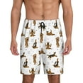thumbnail image 1 of Sikiie German Shepherd Dog Mens Pajama Shorts, Lightweight Lounge Pant with Pockets Soft Sleep Pj Shorts for MenMedium, 1 of 6
