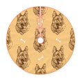 thumbnail image 1 of Sikiie German Shepherd Dog Nativity Christmas Tree Skirt, Jesus Christian Winter Holiday Tree Mat Decoration(30-48IN)36", 1 of 6