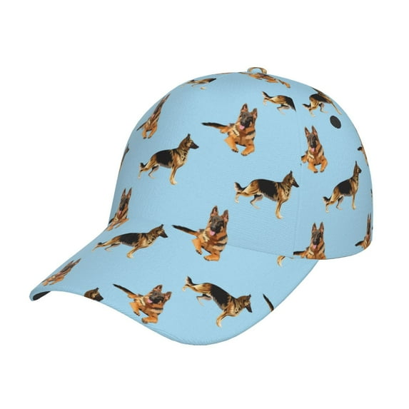 Sikiie German Shepherd Dog Unisex Vintage Washed Unstructured Baseball Cap Soft Cap Adjustable Unisex Baseball Hat Dad Hat