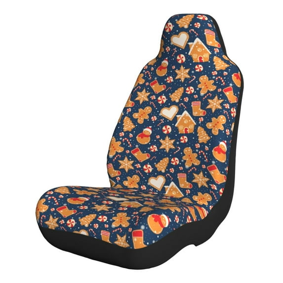 Sikiie Gingerbread Delights Car Seat Covers 2PCs Front Car Seat Covers Universal fit for Most Cars SUVs and Trucks-1