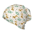 thumbnail image 1 of Sikiie Giraffe And Elephant Toddler Beanie Kids Beanie Hat Warm Winter Hats for Boys Girls Knit Cap, 1 of 7