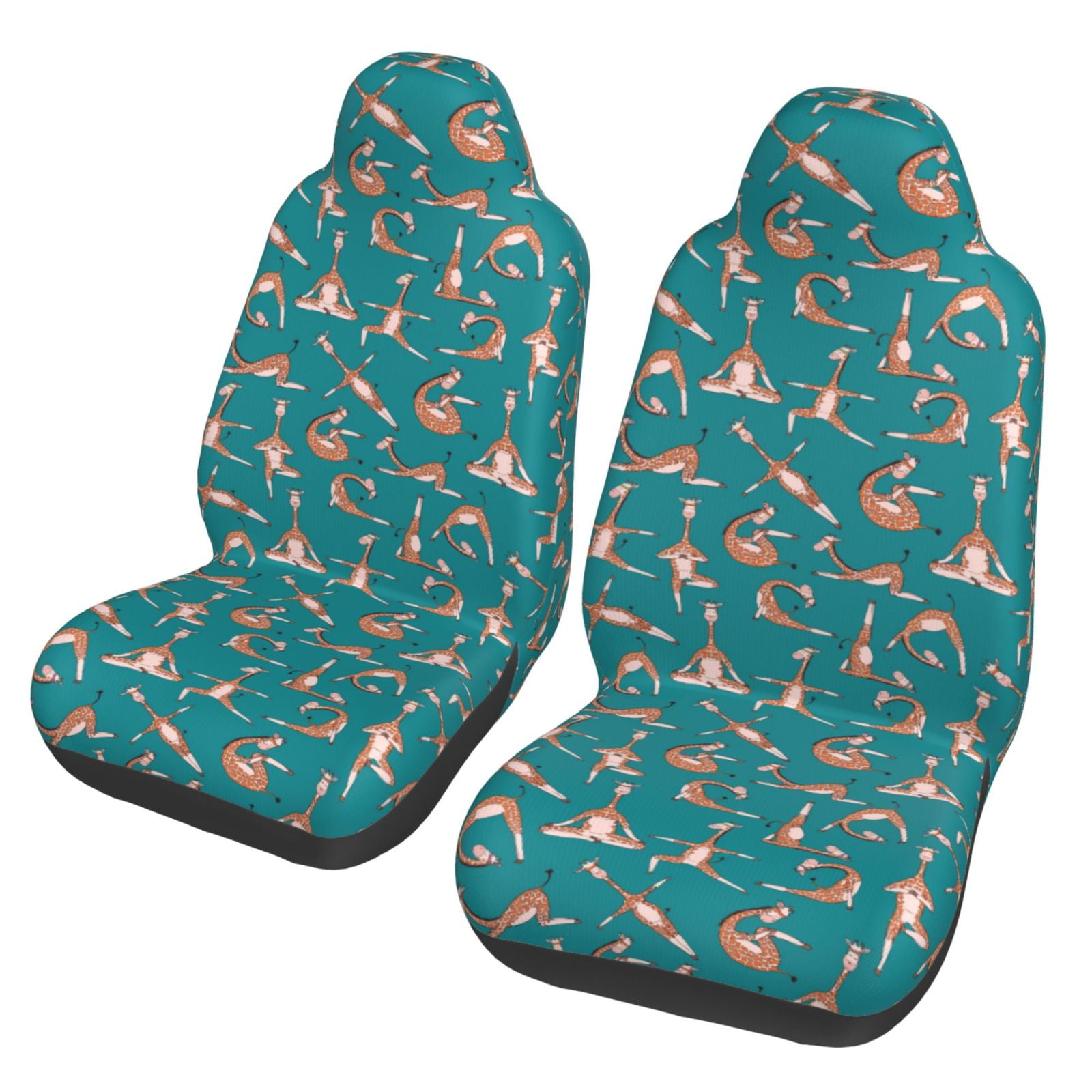 Sikiie Giraffes Doing Various Yoga Car Seat Protector 2 Pack Car Seat