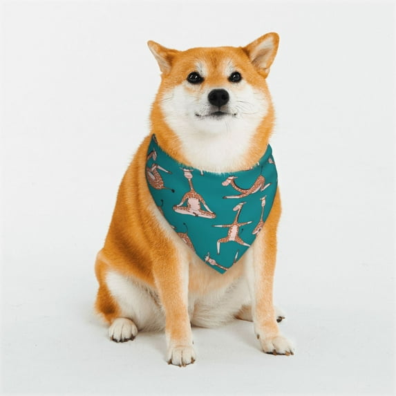 Sikiie Giraffes Doing Various Yoga Dog Bandanas-Dog Scarf Bib Kerchief Breed for Dogs and Small for Pets Gift-Large