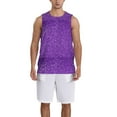 thumbnail image 1 of Sikiie Glitter Purple Basketball Jersey Reversible Men's Mesh Athletic Sports Shirts Training Practice S-4XL3X-Large, 1 of 6