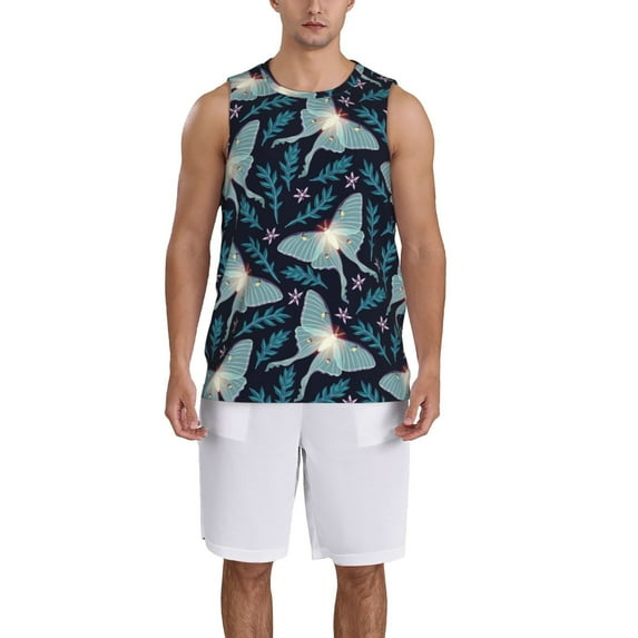 Sikiie Glowing Butterfly Basketball Jersey Reversible Men's Mesh Athletic Sports Shirts Training Practice S-4XL4X-Large