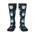 thumbnail image 1 of Sikiie Gnome and Snowflakes Knee Socks, High Socks Long Stretchy Sock Women Knee High Stocking, Long Socks for Women, 1 of 6