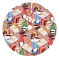 thumbnail image 1 of Sikiie Gnomes Books Tea Cups 30-48 inches {designName} Print Christmas Tree Skirt Snowman Xmas Tree Skirt with Edge Christmas Decorations for Holiday Party30", 1 of 7