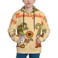 thumbnail image 1 of Sikiie Gnomes Happy Thanksgiving Youth Hoodie Sweatshirt Pullover Hooded Classic Casual Essentials Hoodiefor Boys Girls Kids -Large, 1 of 6