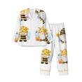 thumbnail image 1 of Sikiie Gnomes Honey Bee Mens Pajama Set, Soft Warm Long Sleeve Sleepwear, Cozy Button-Down Pjs for Men-Medium, 1 of 7