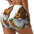 thumbnail image 1 of Sikiie Gnomes In Autumn Workout Shorts Women Scrunch Butt Gym Shorts Seamless High Waist Tummy Control Yoga Biker Athletic Shorts-Large, 1 of 8