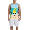 thumbnail image 1 of Sikiie Gnomes On The Beach Basketball Jersey Reversible Men's Mesh Athletic Sports Shirts Training Practice S-4XL4X-Large, 1 of 6