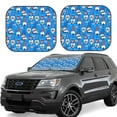 thumbnail image 1 of Sikiie Gnomes in USA Print Foldable Car Windshield Sun Visor, Car Window Sunshade Suitable for Sedan, SUV and Truck Car Accessories-Large, 1 of 6