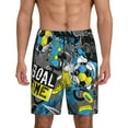 thumbnail image 1 of Sikiie Goal Time Mens Pajama Shorts, Lightweight Lounge Pant with Pockets Soft Sleep Pj Shorts for MenLarge, 1 of 6