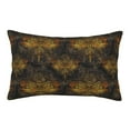 thumbnail image 1 of Sikiie Gold Dragonfly Mandala Print Plush Pillow Cover, Wrinkle-proof and Stain-resistant Pillow Protector without Pillow Core, Home Decoration-14"x20", 1 of 6