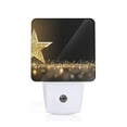 thumbnail image 1 of Sikiie Gold Glittering Stars Led Night Light, Warm White,Cool White Lights for Bathroom,Hallway,Bedroom, Kids Room-EU, 1 of 7