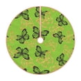 thumbnail image 1 of Sikiie Golden Glitter Butterflies Nativity Christmas Tree Skirt, Jesus Christian Winter Holiday Tree Mat Decoration(30-48IN)30", 1 of 6