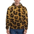 thumbnail image 1 of Sikiie Golden Leopard Glitter Men's Hoodie, Essentials Hoodie, Sweatshirt, Pullover Hooded Sweatshirt for Men-XX-Large, 1 of 7