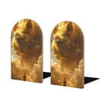thumbnail image 1 of Sikiie Golden Pig Cloud Fantasy Bookends 1 Pair, Wood Bookends for Shelves, Book Ends for Shelves, Book Shelf Holder for Home Office, 1 of 7