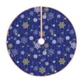 thumbnail image 1 of Sikiie Golden Snowflakes Royal Blue Christmas Tree Skirt, Christmas Tree Decorations, Christmas Decor, Tree Mat Decoration(30-48IN)-48", 1 of 6