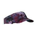 thumbnail image 1 of Sikiie Gothic Red Skull Cemetery Sun Visor Hat Adjustable Velcro Golf Visor Sports Sunscreen Visor Hat for Outdoor Activities, 1 of 7