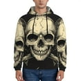 thumbnail image 1 of Sikiie Gothic Winged Skull Men's Hoodie, Essentials Hoodie, Sweatshirt, Pullover Hooded Sweatshirt for Men-XX-Large, 1 of 7