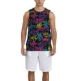 thumbnail image 1 of Sikiie Graffiti Art Basketball Jersey Reversible Men's Mesh Athletic Sports Shirts Training Practice S-4XLMedium, 1 of 6