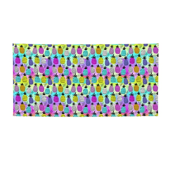 Sikiie Graffiti Pineapples Custom Banners and Signs Customize Outdoor, Personalized Banner with Logo Text for Party Birthday, Customized Banner Decoration-Small