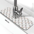 thumbnail image 1 of Sikiie Gray Rabbit Splash Guard for Sink Faucet-1 PC Super Absorbent Fast Drying Mat Sink Gadgets-Splash Guard for Kitchen, Sink Mat, 1 of 7