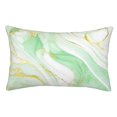 Sikiie Green And Gold Abstract Marble Pillow Covers, Throw Pillow Case