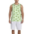 thumbnail image 1 of Sikiie Green Avocado Basketball Jersey Reversible Men's Mesh Athletic Sports Shirts Training Practice S-4XLXX-Large, 1 of 6
