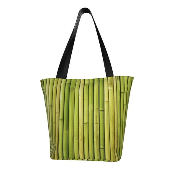 Sikiie Green Bamboo Fence Shoulder Bag Casual Hobo Crossbody Tote Bag for Women and Men Large Purse Messenger Bag Travel Work