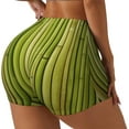 thumbnail image 1 of Sikiie Green Bamboo Fence Workout Shorts Women Scrunch Butt Gym Shorts Seamless High Waist Tummy Control Yoga Biker Athletic Shorts-Large, 1 of 8
