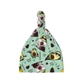 thumbnail image 1 of Sikiie Green Cute Avocado Baby Newborn Hats, Infant Knotted Baby Hat, Beanie Top Knot Caps for Baby Boys Girls, 1 of 5