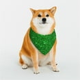 thumbnail image 1 of Sikiie Green Glitter Dog Bandanas-Dog Scarf Bib Kerchief Breed for Dogs and Small for Pets Gift-Small, 1 of 5