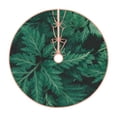 thumbnail image 1 of Sikiie Green Leave Fern Christmas Tree Skirt, Christmas Tree Decorations, Christmas Decor, Tree Mat Decoration(30-48IN)-48", 1 of 6