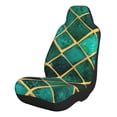 thumbnail image 1 of Sikiie Green Mosaic Glass Car Seat Covers 2PCs Front Car Seat Covers Universal fit for Most Cars SUVs and Trucks-1, 1 of 9